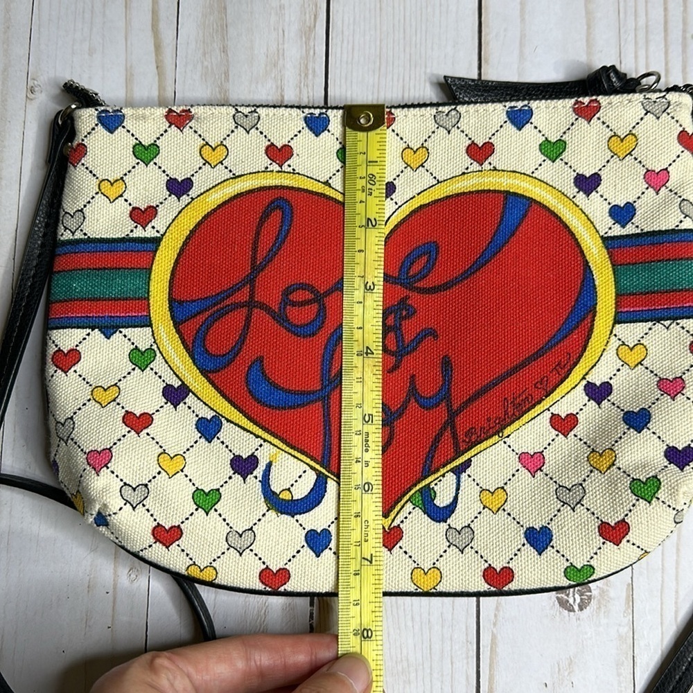 Brighton Love & Joy canvas crossbody purse - Picture 14 of 16